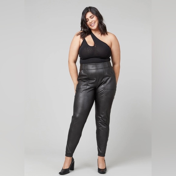 Spanx Leather Like Joggers - Picture 2 of 12